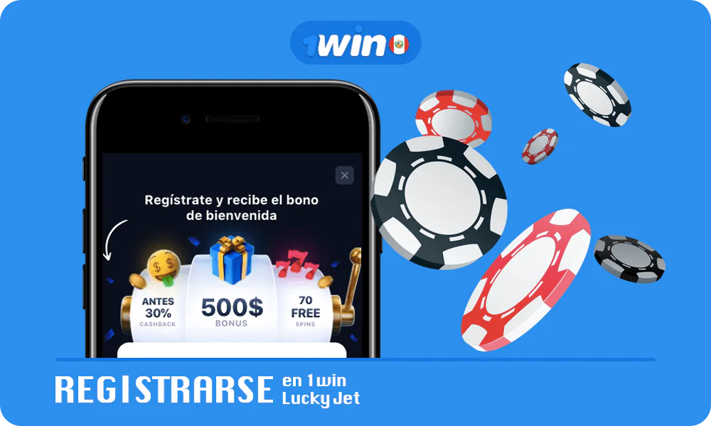 Unos sencillos pasos sobre cómo empezar a jugar al juego Lucky Jet - Registrarse en 1win